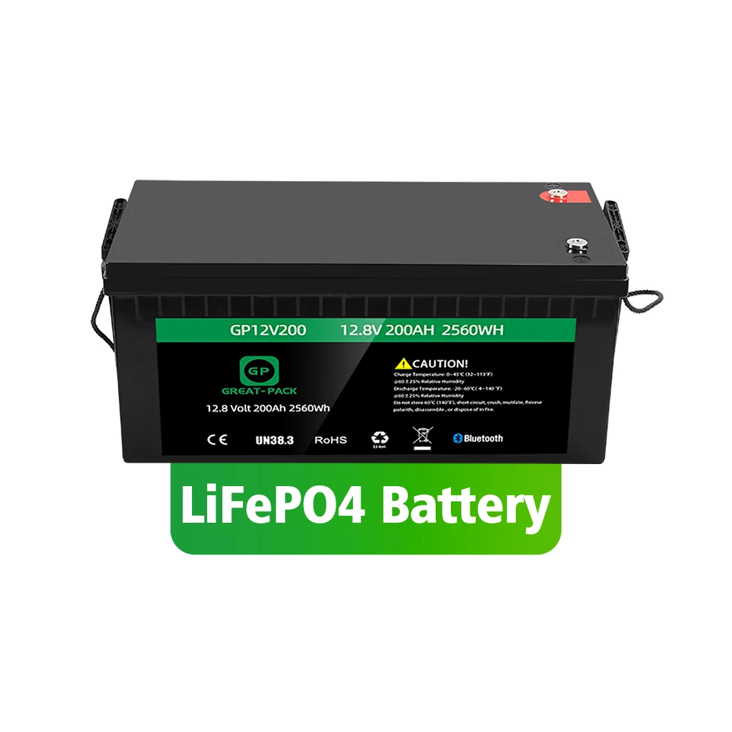 12.8 Volt High Voltage Stackable 12V 100AH Lifepo4 Battery Lithium Battery for Solar Panel