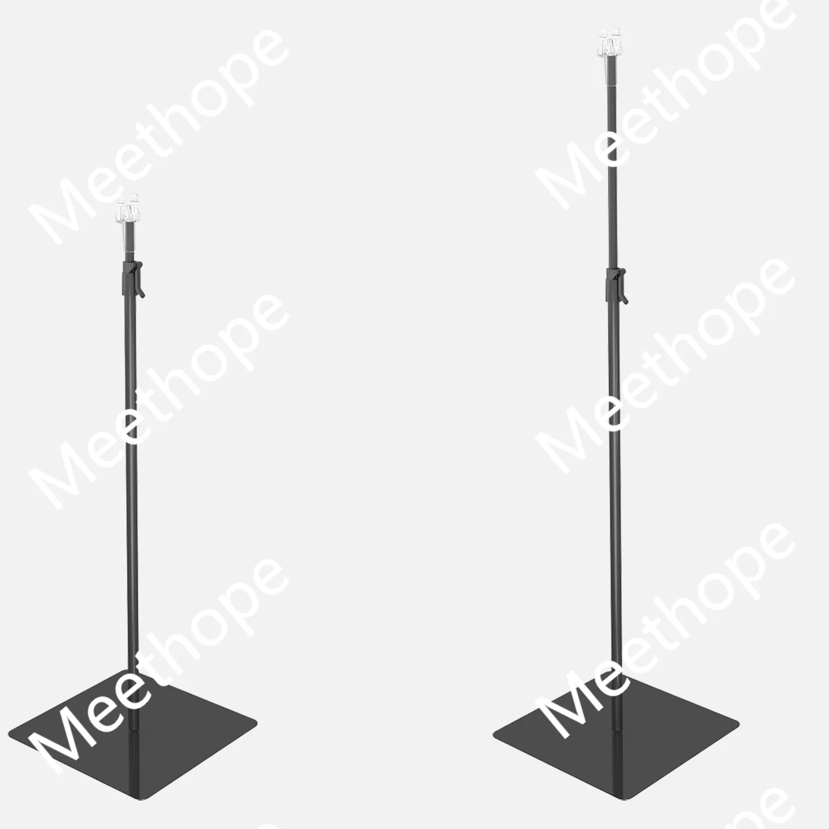 ESL holding with metal floor stand support with customized adjustable height double side display