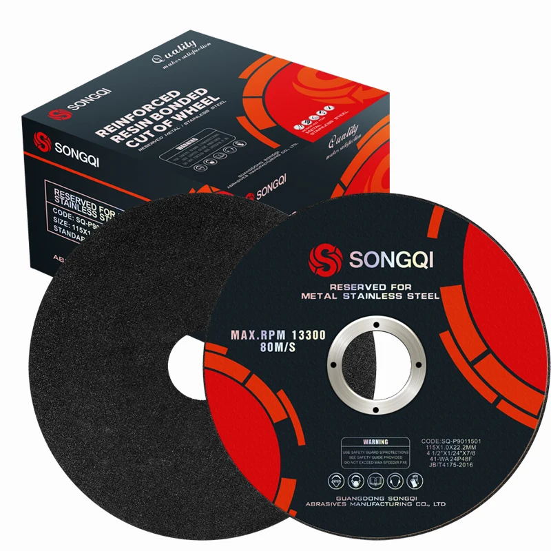 SongQi Factory 115 Cut off Wheel 4.5 inch Cutting Wheel Cutting Disc For Metal Stainless Steel Steel