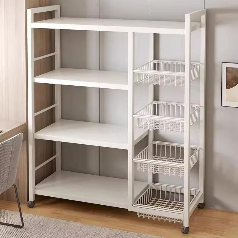 Heavy Duty 4 Tiers Warehouse Stainless Steel Shelves With Wheels Wire Shelving Storage Rack