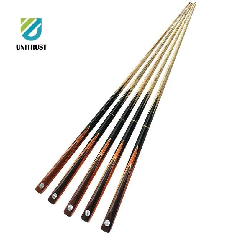 Best Sell  Fashion y Ash Wood Handmade 3/4 Billiard Cue Snooker Cue for 2PCS for 58 inches