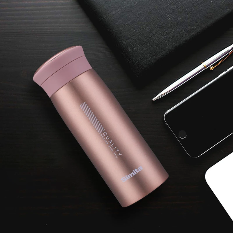 
Simita Double Wall 304 Stainless Steel Business drink Bottle Portable Modern Fashion Vacuum Flask For Office 