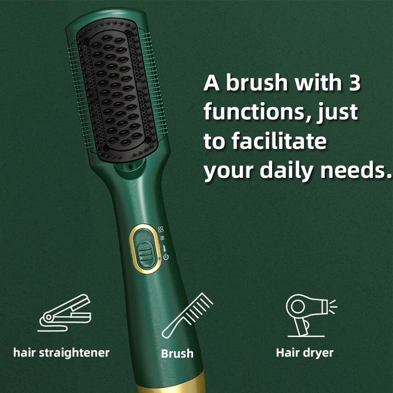 Negative Ions One Step Hair Dryer And Volumizer Hot Air Brush Hair Dryer Brush With 110v And 220v
