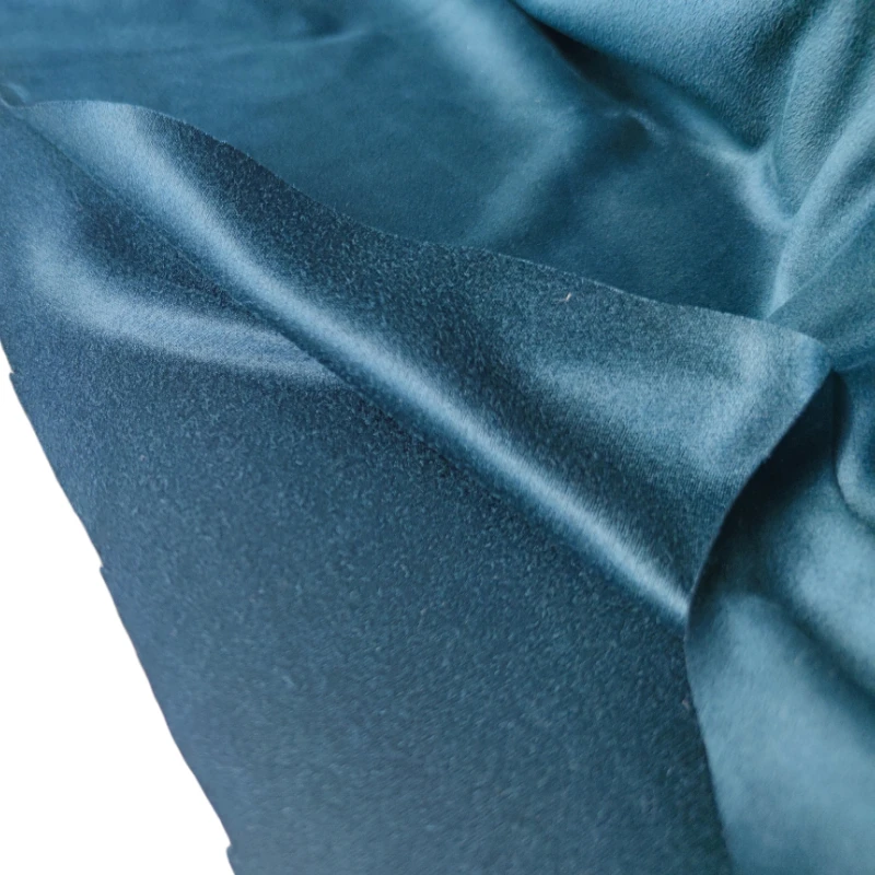 China Big Factory Made Bamboo Handle Mini Bag Suede Floor Covering Fuax Fur Fabric With Best Quality A01-002