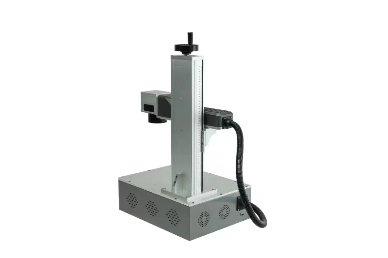 30W Rayco JPT High Precision Rotary Laser Marking Machine 3D Metal Plate Deep Engraving Fiber Laser Machine