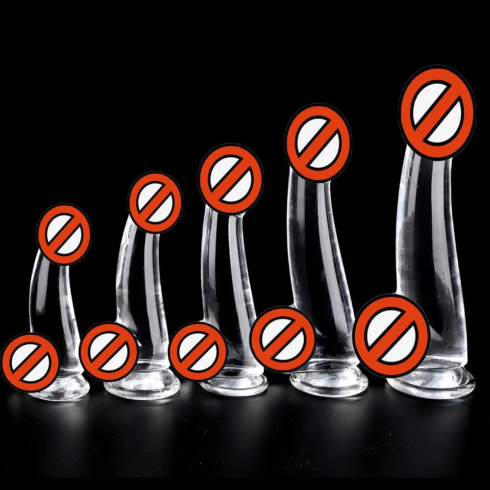 Realistic Crystal  transparent Dildo Soft Material Huge Big Penis Sex Toys for Woman With Suction Cup Female Masturbation