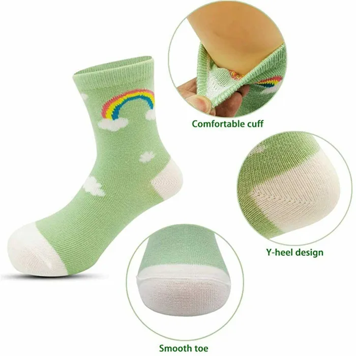 Fashion Assorted Color Children Socks For Girls, Fashion Children Kids Boys Girls Socks Soft Cotton Kids Socks
