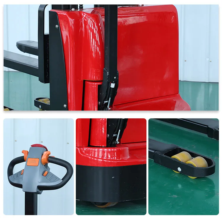 Factory Sales Semi Electric Pallet Stacker Self loading Stacker