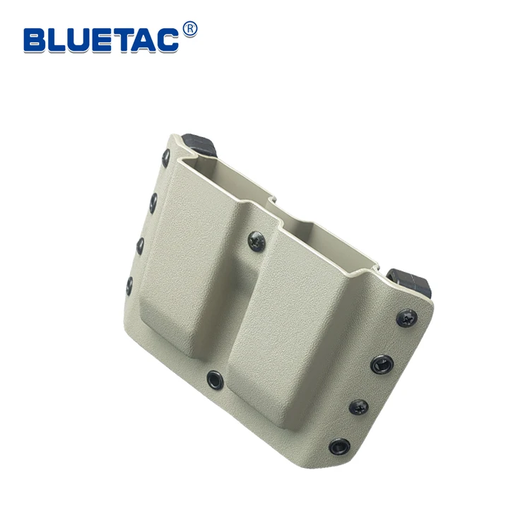 Bluetac Premium Quality Tactical Kydex Double Mag Pouch Fit For Many Popular Gun Modes Inner 9mm Stack Mag Pouch