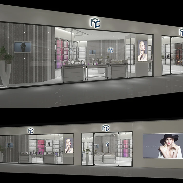 Customized High End Cabinet Display Jewelry Showcase For Switzerland Jewelry Watch Shop