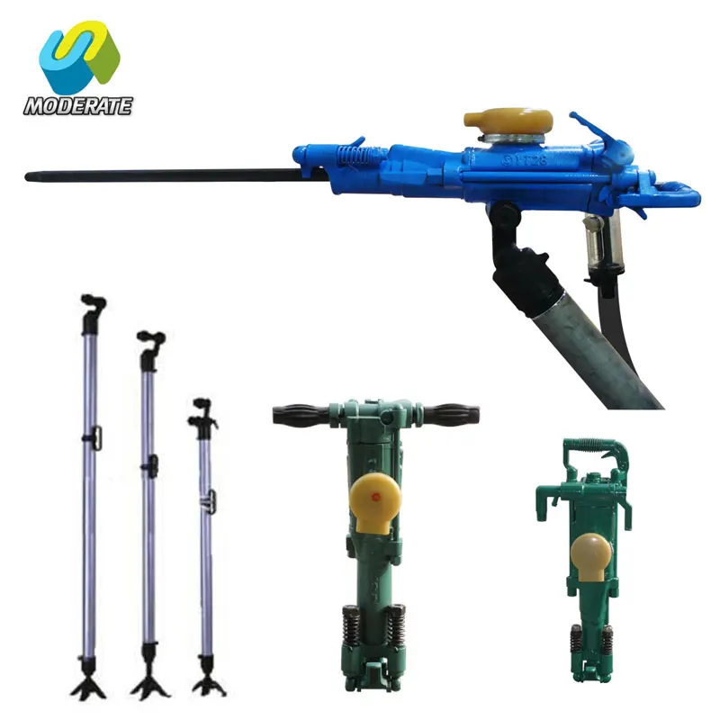 Pneumatic Type Air leg Rock Drill YT28 Jack Hammer Used With Air Compressor For Mining