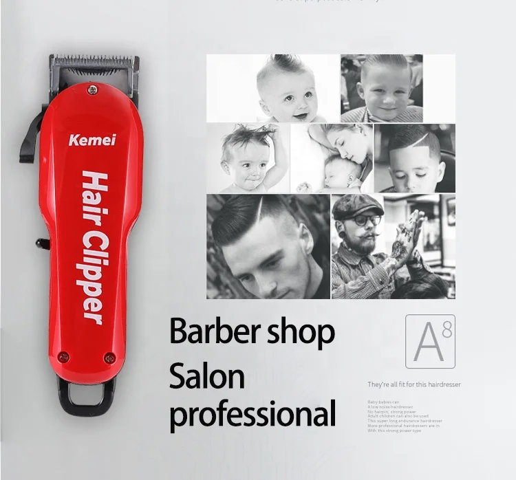 Kemei KM-706Z Hair Clipper Barber Shop Salon Professional  Rechargeable Electric Hair Cutter Shaving Machine Razor Hair Trimmer