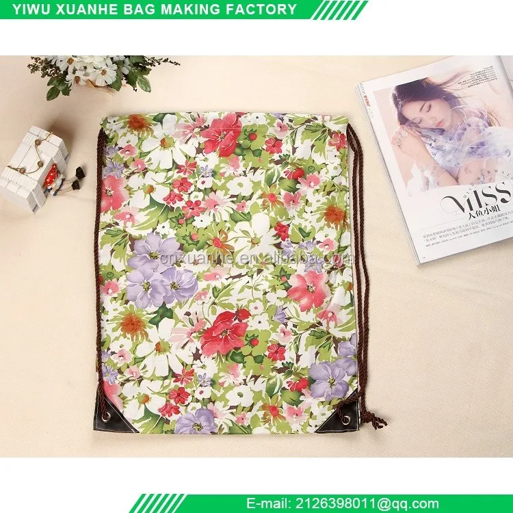 Custom Cheap Shopping Bag Print Eco Tote Bag Wholesale Polyester Drawstring Bags