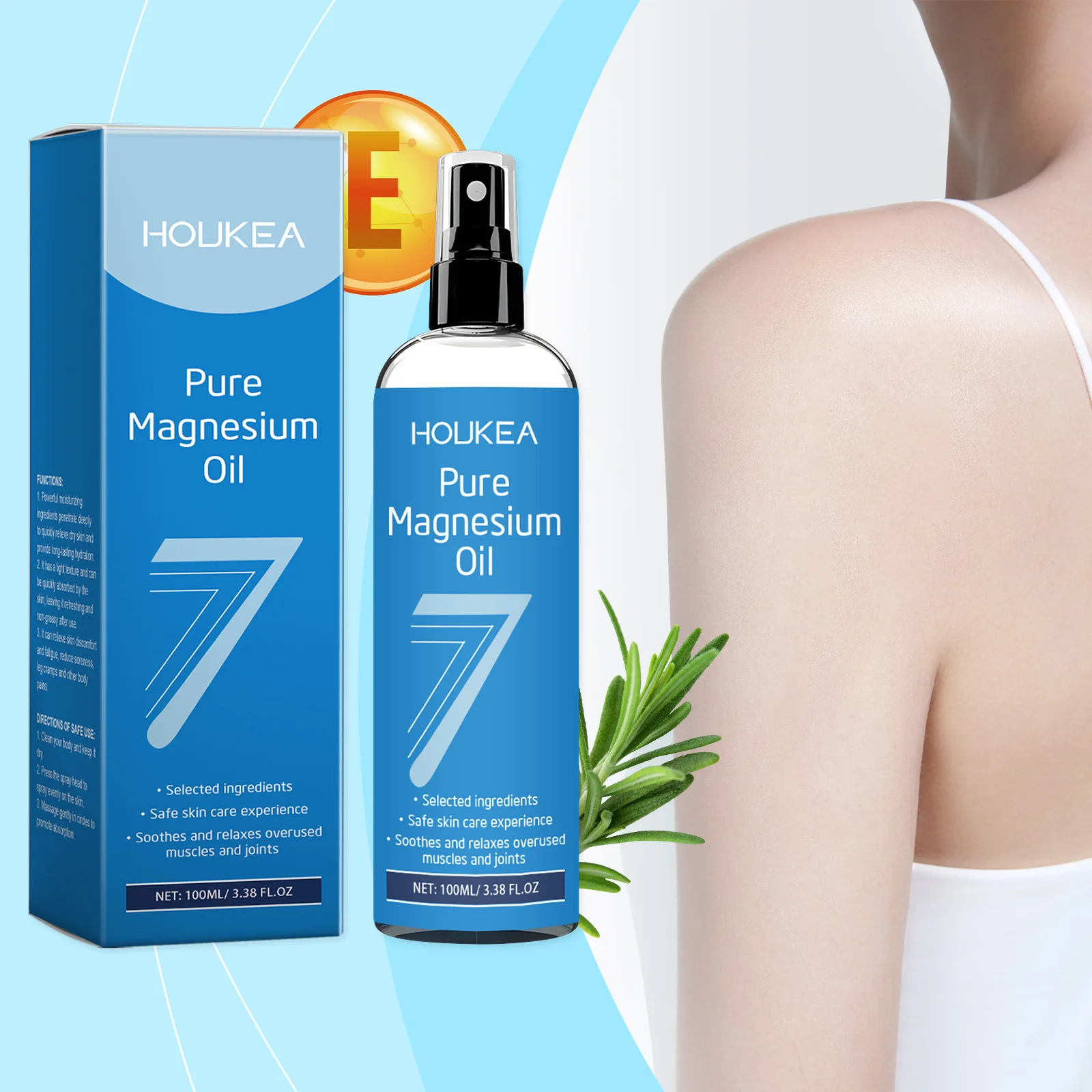 Factory Direct Sale Suitable for Daily Use Making Skin More Delicate and Smooth Natural and Organic Pure Magnesium Oil