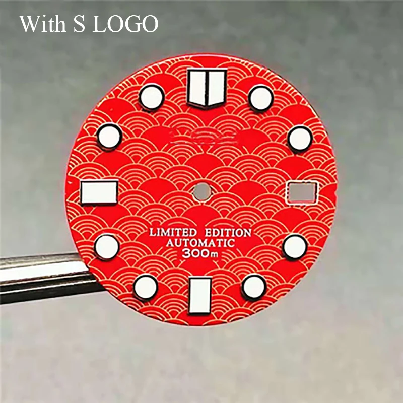 small moq, tailor made, 28.5mm NH35 Watch Dial 4R36 Green Luminous Dial for NH35A NH36 4R36 Movement  Abalone