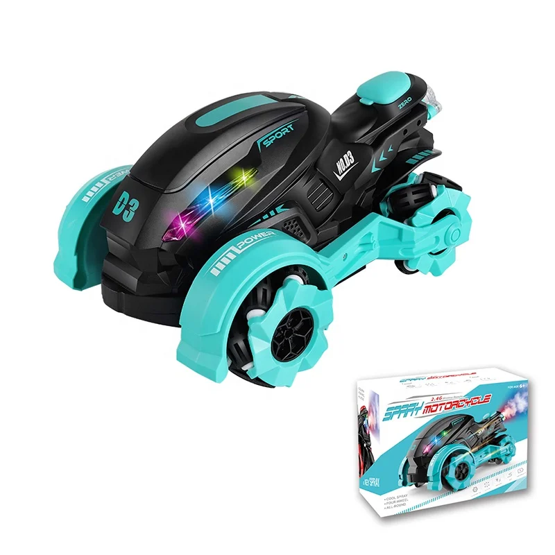 PANDAS 2.4Ghz RC stunt Car Remote Control Car 360 Degree Spinning Action Rotating Drift Motorcycle Remote Control Motorbike Toy