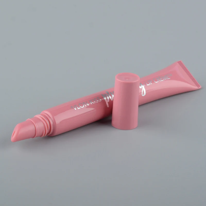 Custom Logo Pink Black Silver Clear lid Lipgloss Tube Private Label 3ml 5ml 8ml Empty Squeeze Lip Gloss lip balm tube