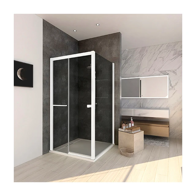 MH-GAQ5A-080 8mm Aluminium high quality simple free glasses hotel shower enclosure room cabin
