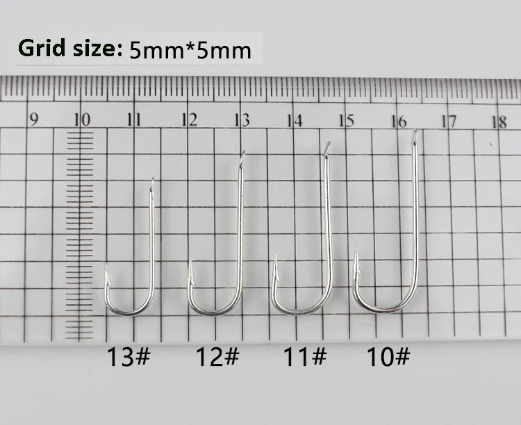 TAIGEK 7# - 20# long shank tinning single carbon steel fishing hook