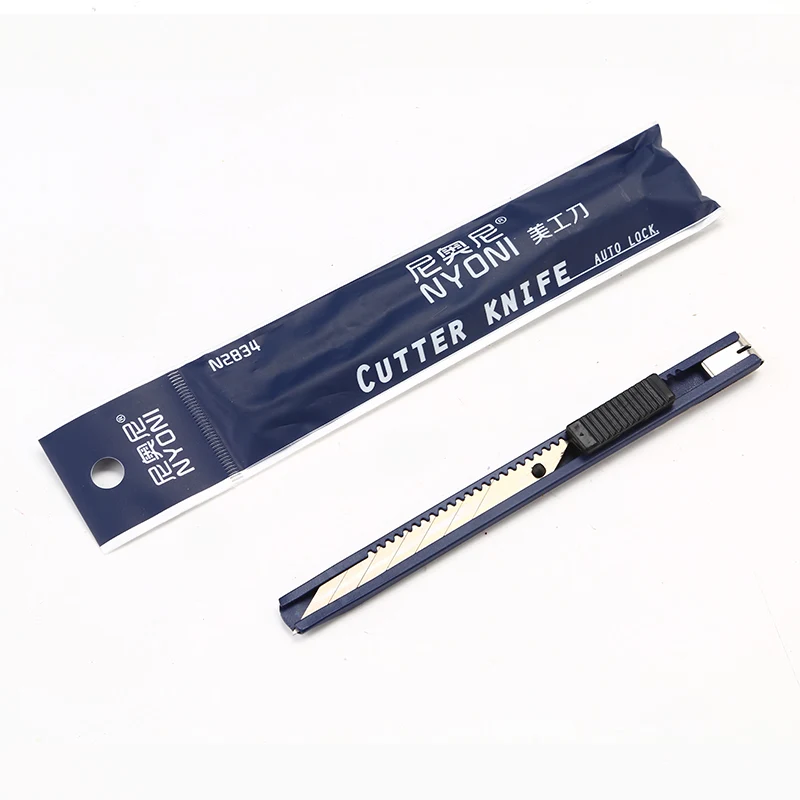 NYONI Good Quality Medium Size Utility Safety Handy Knife Cutter drawing sketch tool Steel  art knife