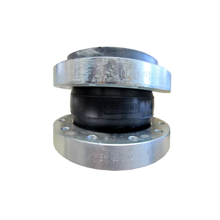 EPDM single sphere flexible semi full arch spool type flange tire rod rubber expansion joint
