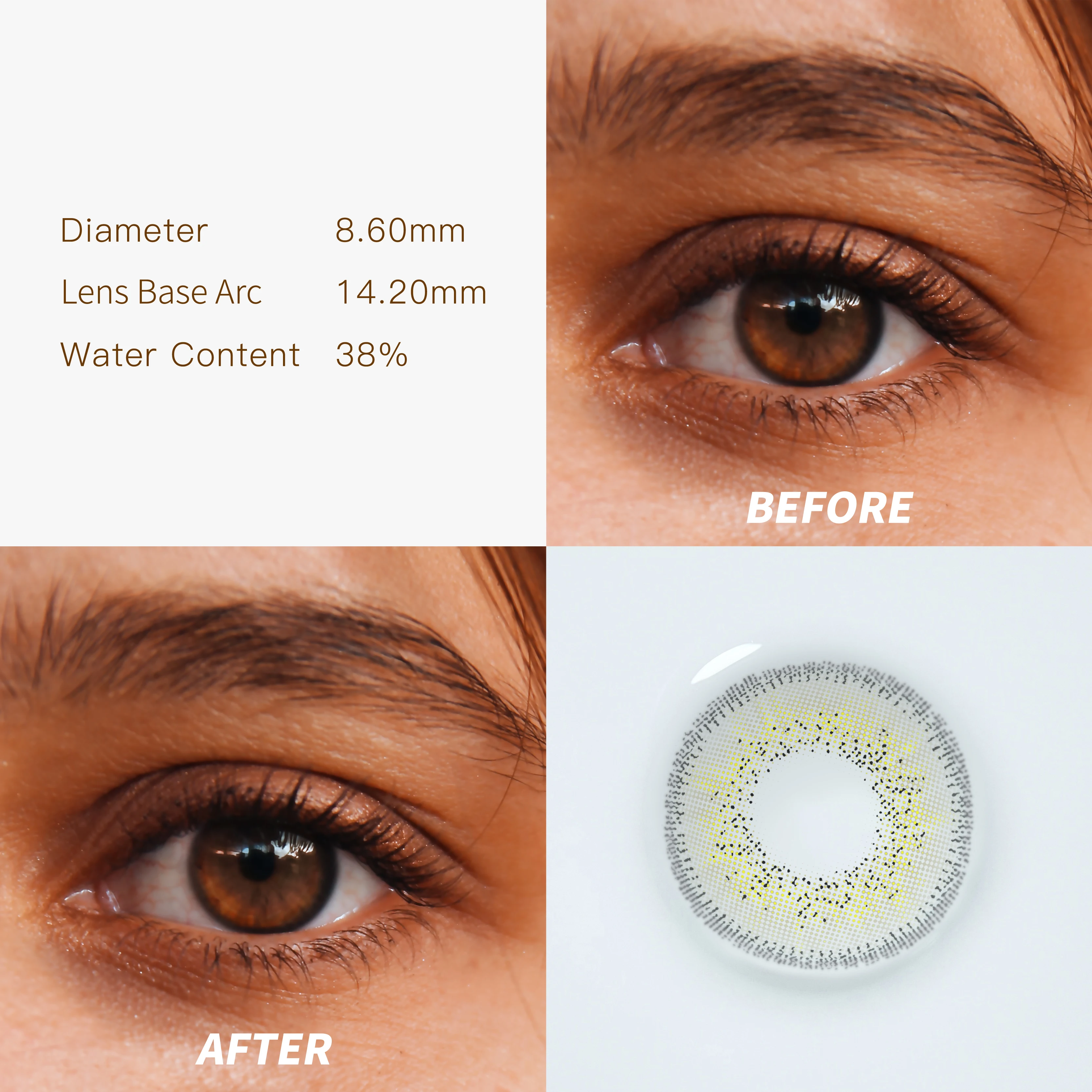 Hot sale Private Label Big Eyes Soft Sharingan Color Contact Lenses With Power