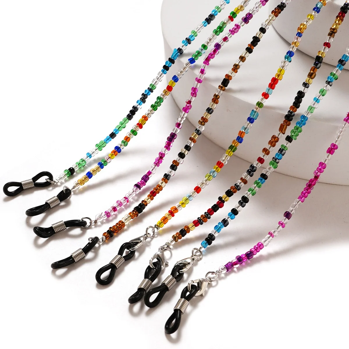 Fashion Seed Beaded Masking Chain  Sunglasses Cord Neck Straps Reading Glasses Chain Eyewear Chain