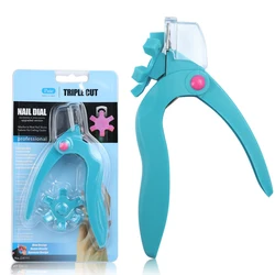 Professional Stainless Steel Adjustable Nail Art Clipper Measuring Dial U Word Nail Tip Cutter