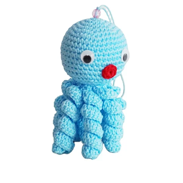Kawaii Amigurumi вязаные мягкие игрушки Осьминог море животные брелок для телефона сумка Украшение и подарки