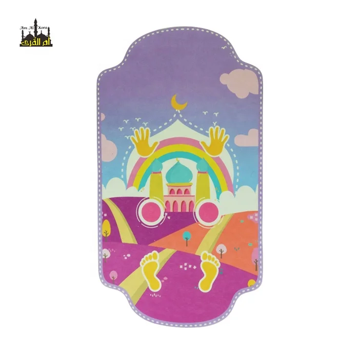 cartoon carpet manufactures washable children prayer mat for muslim