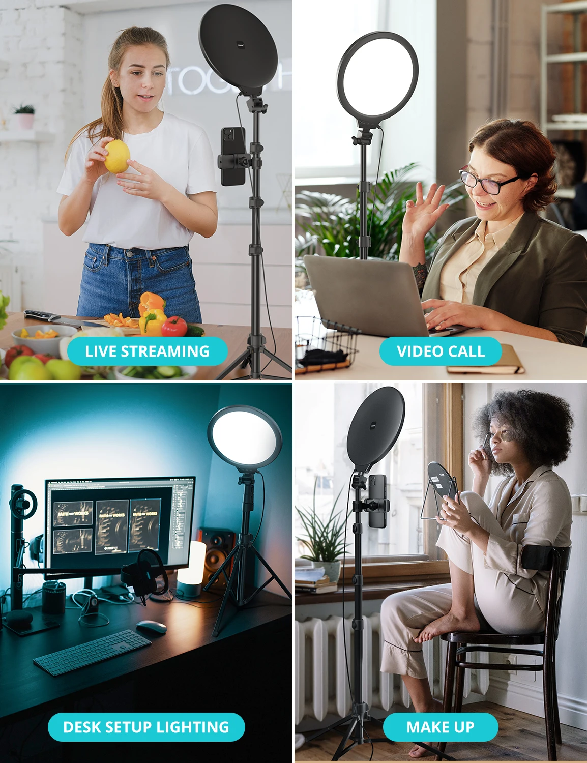 Live Stream Youtube Photography High Quality Panel Lighting Kit Leds High Power Led Video Fill Light Ring Light For Phone