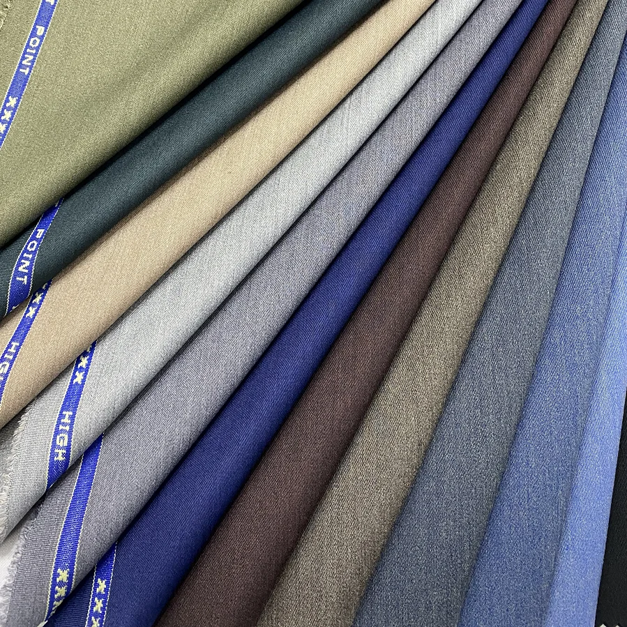 Fashionable Soft Plain TR Fabric Suiting 65 Polyester 35 Viscose School Uniform Material Fabric
