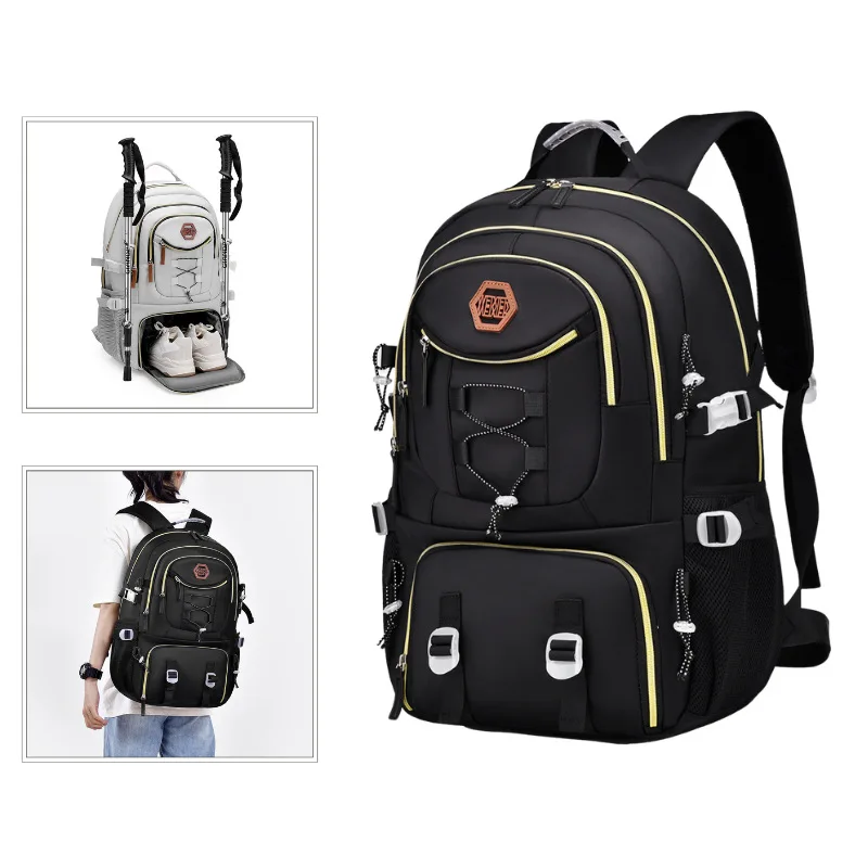 New high-value leisure backpack large-capacity high-grade travel bag mountaineering bag Oxford cloth backpack