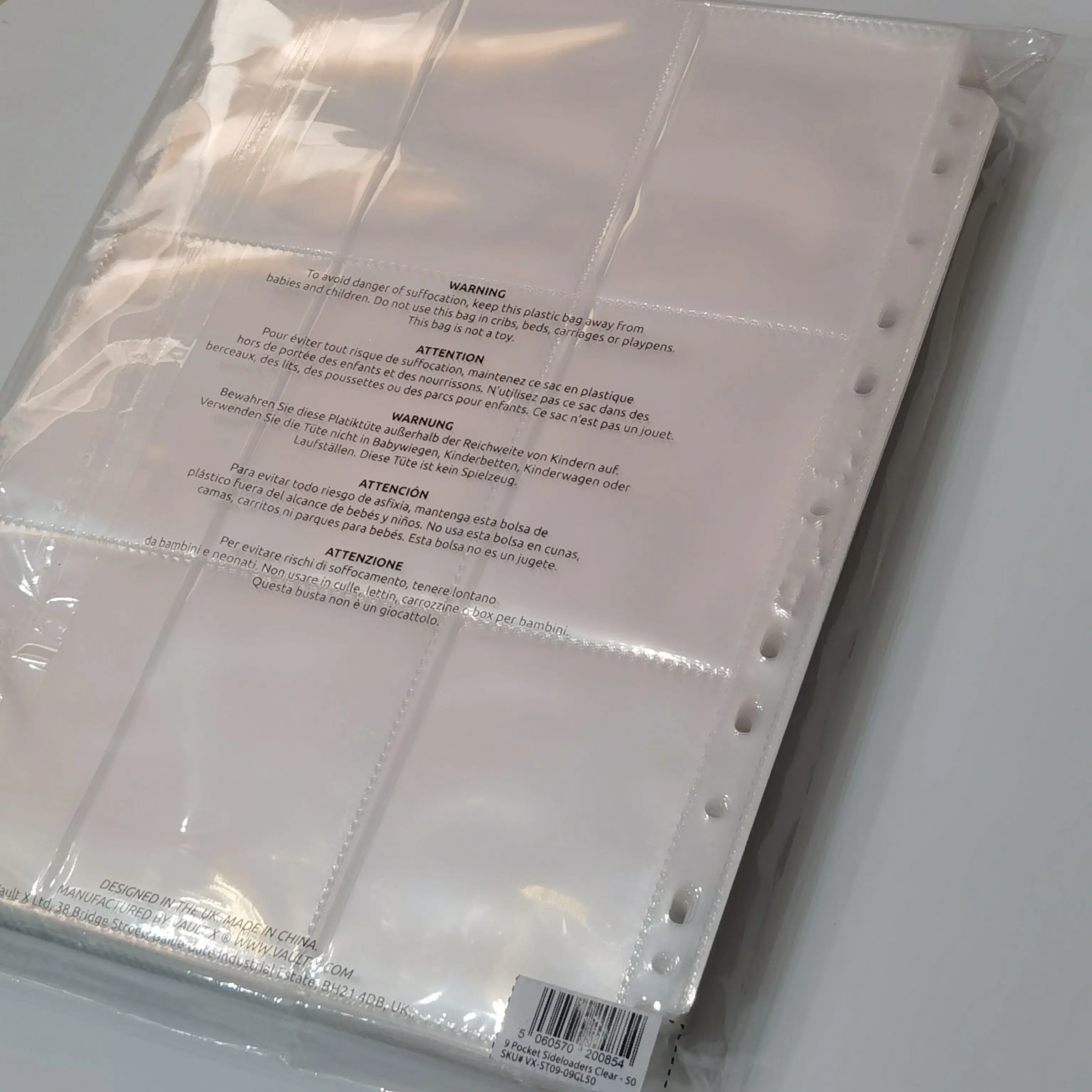 Board game card holder card collection Binder album Page Collection 9 Pockets card collector