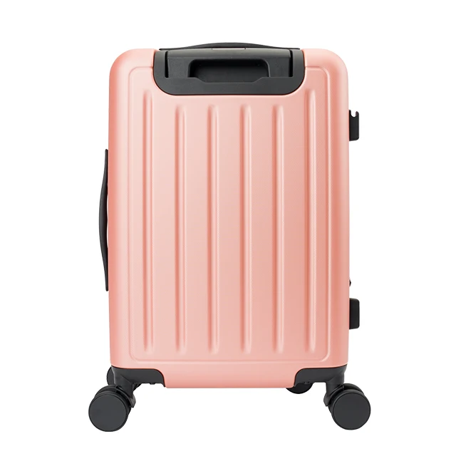 2024 Hot Selling TSA Lock Aluminum Frame Suitcases Luggage with USB Charging Port Cup and Phone Holder for Travel