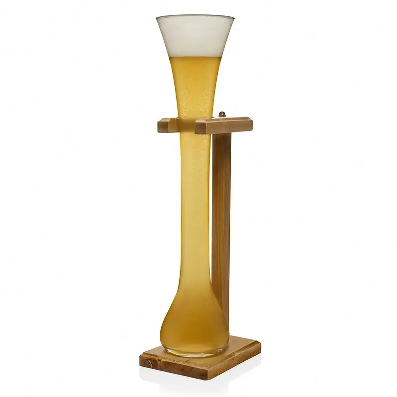 Jaton Stock High Quality Wooden Stand Beer Glass Horn