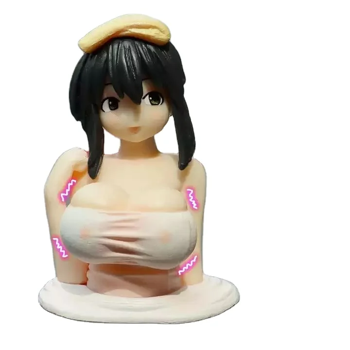 HUAYI Kawaii Chest Shaking 6cm genshiken kanako PVC Car Decoration Anime resin Model Toy Anime action Figures