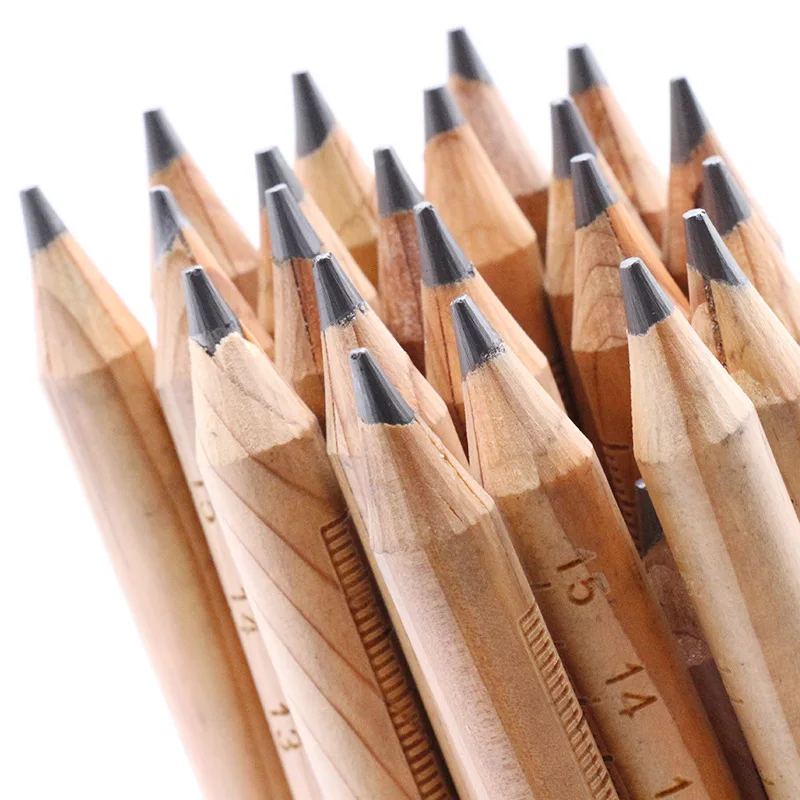 Laser Engraving Cedar Pencils High Quality Jumbo HB Pencils Print Ruler