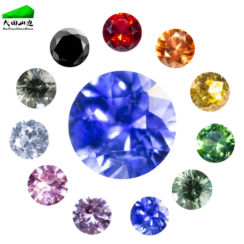 South Africa natural sapphire high quality natural 100% color loose gemstone factory price green sapphire