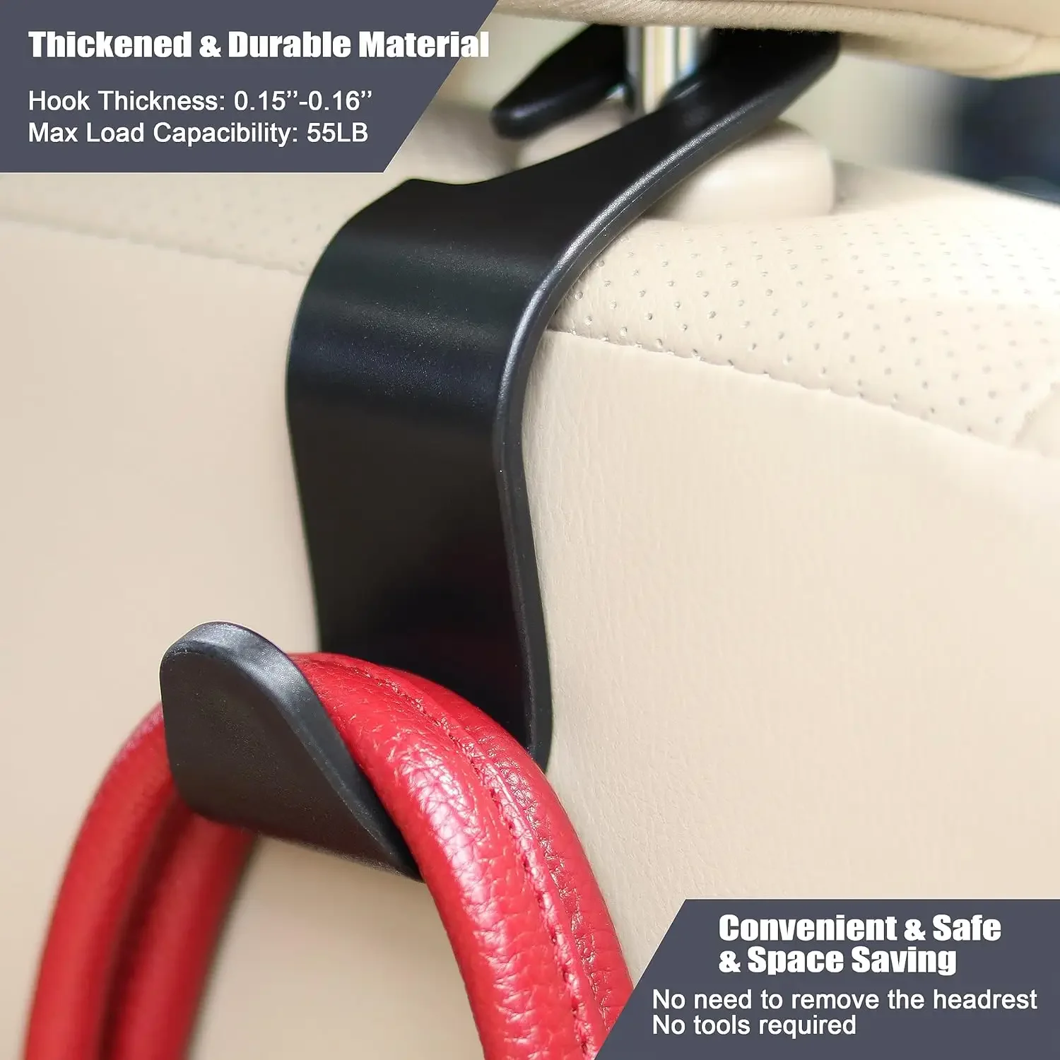 Car Interior Accessories Auto Seat Hook Hangers Storage Organizer Car Seat Headrest Hook