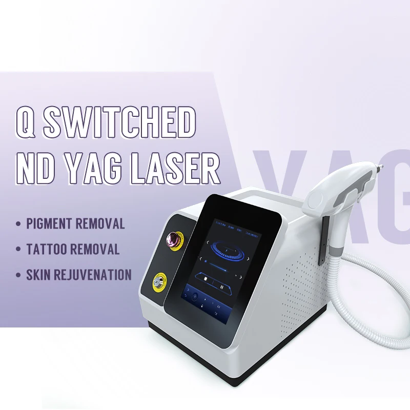 Nubway Cavity Vertical Touch Screen Handpiece Pigment Q Switched Nd Yag Laser
