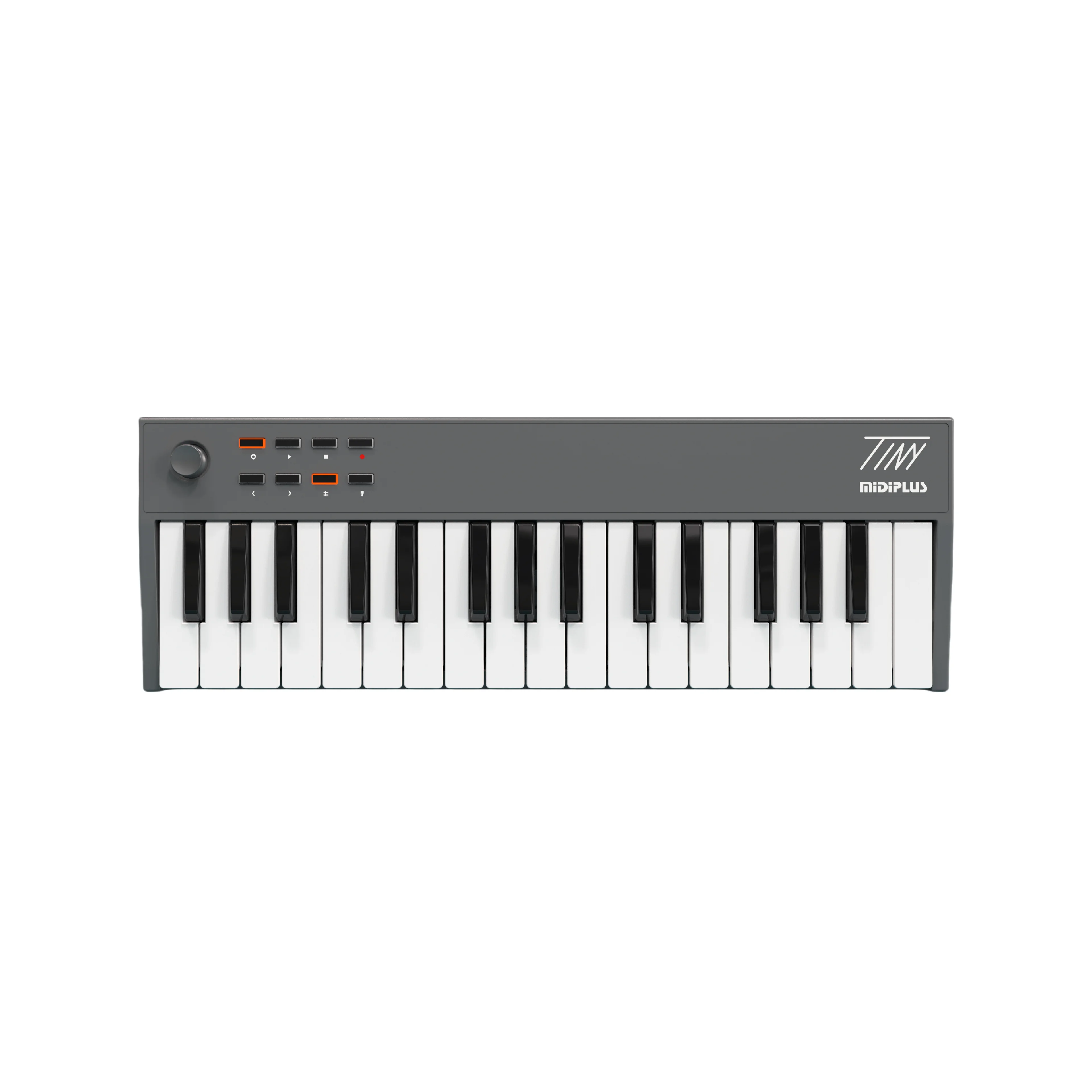 MIDIPLUS Usb Mini Organ Midi Device 32-Key Professional Composing Companion With Eye-Catching Rgb Drum Pad And 4 Functional Knob
