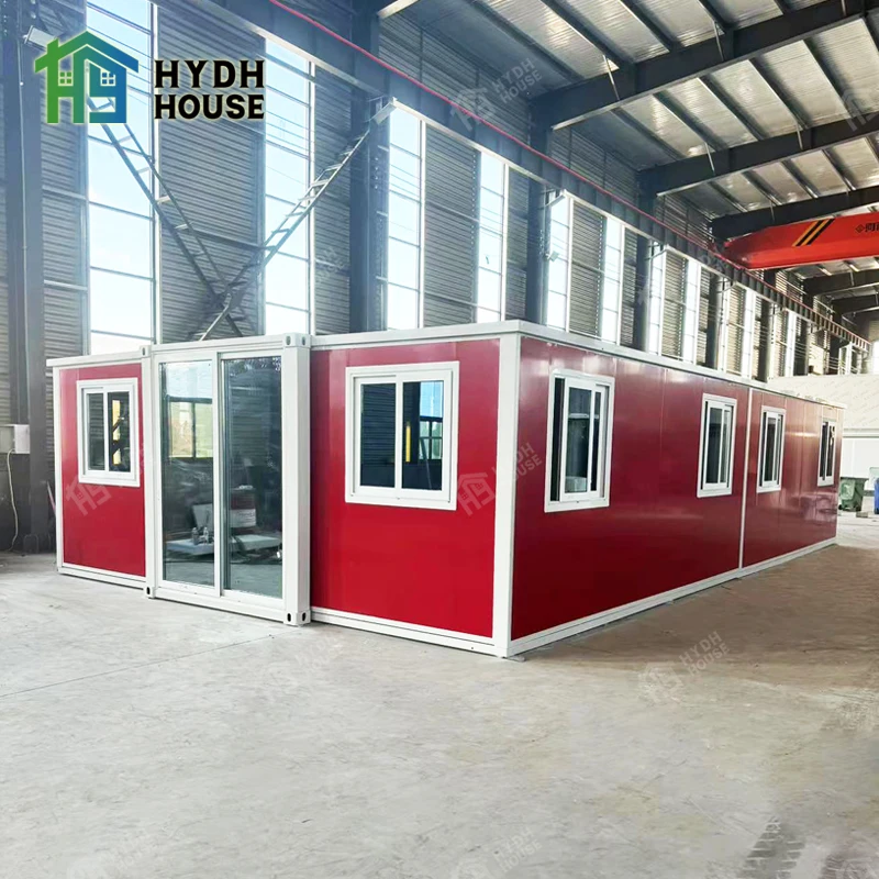 Hydh antiseismic Fully furnished 20ft 30ft 40ft Foldable expandable modular container house with bathroom