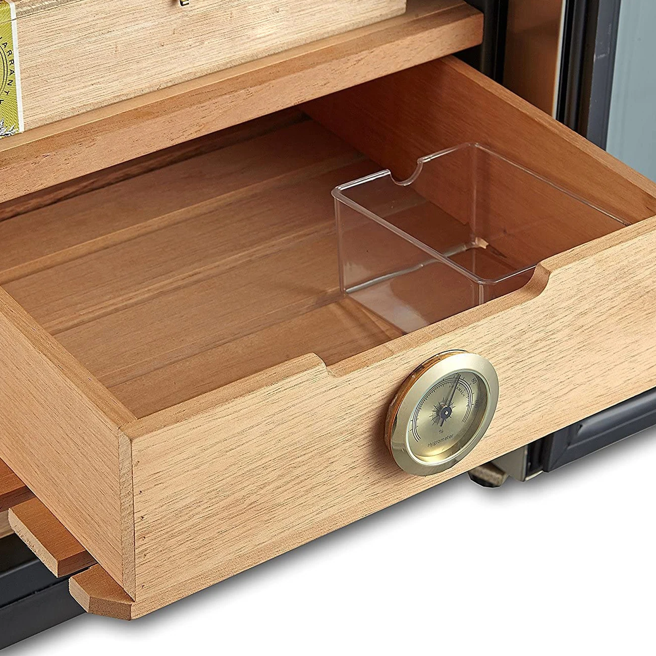 Stainless Steel 400-Cigar Cooler 2.5 Cubic Feet Humidor Cigar Fridge Showcase Electric Cigar Humidor  Cabinet