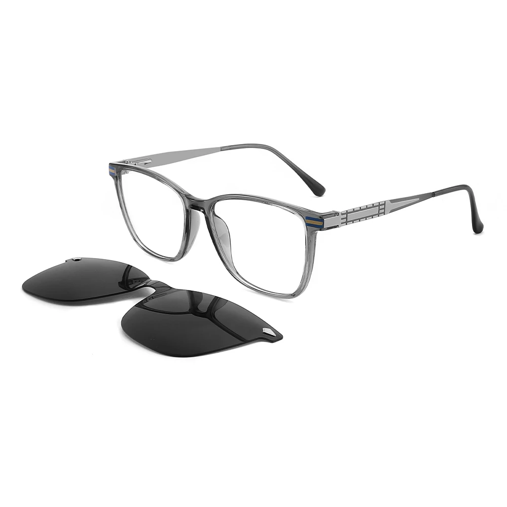 2022 new fashionable cat eye sunglasses men women tr90 frames with metal legs polarized magnetic clip on glasses sun glasses