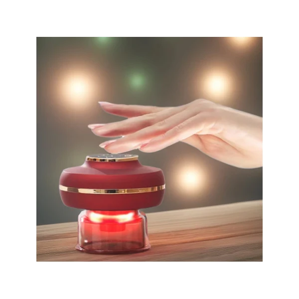 Electric Rechargeable with Guasha Cup Invigorate Blood Circulation Meridian Dredging Neck Shoulder Pain Relief  Body Massager