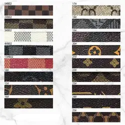 New fashion Pvc Pu Polyester Leather Fabric Print For Bags Printing Designs Fabric Bag