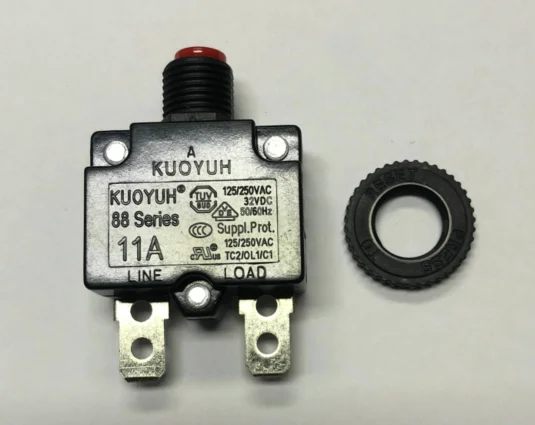 
88-11A Red button 100% KUOYUH CIRCUIT BREAKER 88 SERIES 11A 