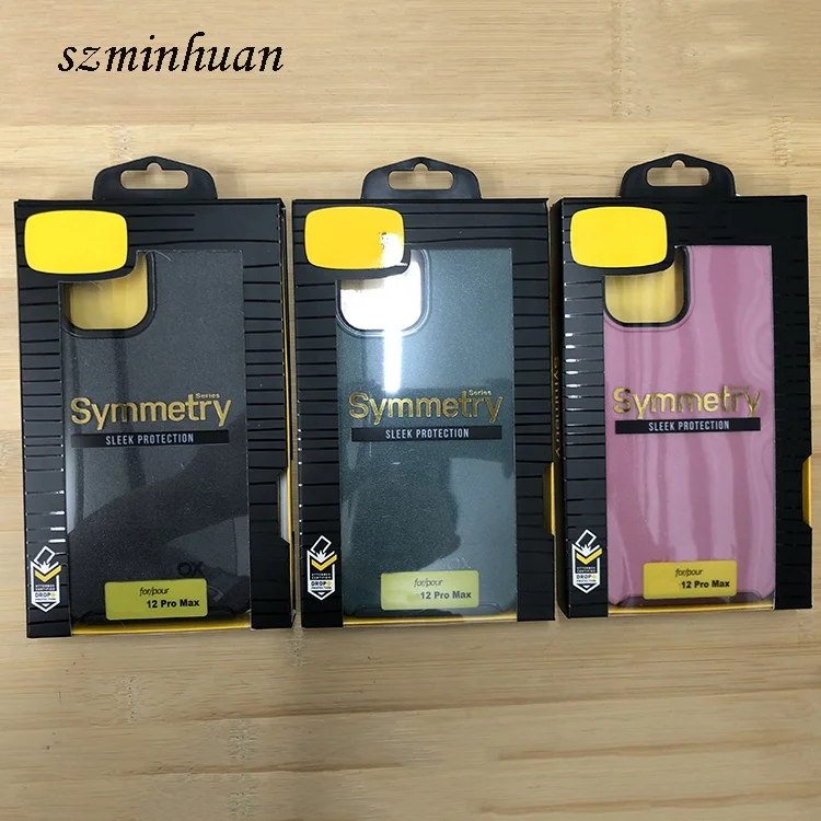 2021 Best Seller Defender Shockproof Hybrid Case For iPhone 12 Pro Max Symmetry With Logo Package Back Cases Cover