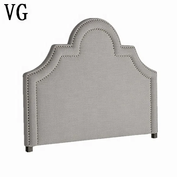 Modern luxury furniture headboard factory custom size tufted fabric upholstered headboard